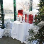 Kahn's Catering at the Montage for a holiday wedding. Winter Wonderland Wedding